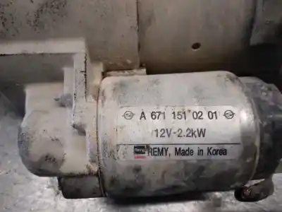 Second-hand car spare part starter motor for ssangyong rexton w / rexton 2.0 xdi oem iam references a6711510201  