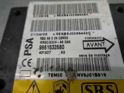 Peça sobressalente para automóvel em segunda mão centralina de airbag por citroen c2 furio referências oem iam 654698  9661532680
