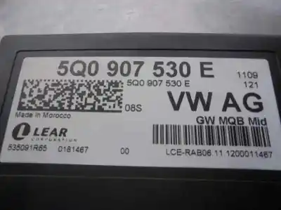 Автозапчастина б/у електронний модуль для seat leon (5f1) 1.6 tdi посилання на oem iam 5q0907530e  