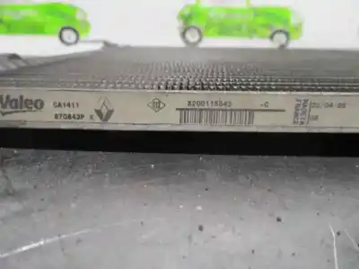 Peça sobressalente para automóvel em segunda mão condensador / radiador de ar condicionado por renault scenic ii 1.5 dci diesel referências oem iam 8200115543b 870843pj valeo 