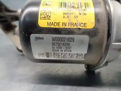 Second-hand car spare part front windshield wiper motor for citroen c-elysée 1.2 12v vti oem iam references 9675018280  w000021829