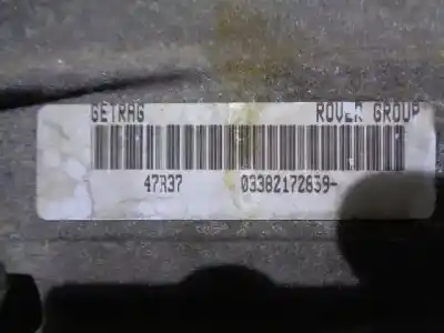 Pezzo di ricambio per auto di seconda mano riduttore per mg serie 75 (j/rj) 2.0 16v cdti riferimenti oem iam 47r37 getrag 03382172839
