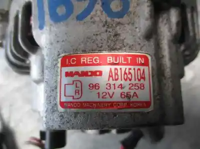 Автозапчастина б/у генератор для daewoo matiz 0.8 cat посилання на oem iam 96314258  ab165104
