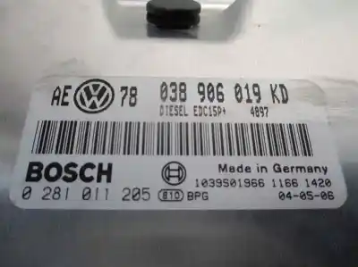 Автозапчасти б/у блок управления двигателем за volkswagen passat b5.5 variant (3b6) 1.9 tdi ссылки oem iam 038906019kd  0281011205