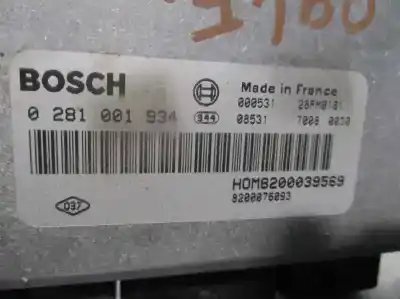Pezzo di ricambio per auto di seconda mano centralina motore per renault scenic (ja..) 1.9 dci authentique riferimenti oem iam 8200039569  0281001934