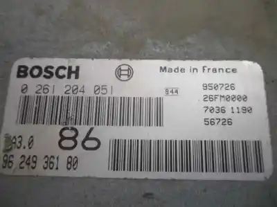 Second-hand car spare part ecu engine control for citroen ax 1.0 oem iam references 9624936180  0261204051