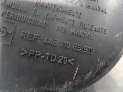 Автозапчастина б/у опора повітряного фільтра для renault twingo (co6) 1.2 alize посилання на oem iam 7700105247  44311085919