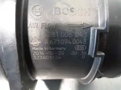 Автозапчасти б/у расходомер воздуха за ssangyong rodius ii 2.0 xdi ссылки oem iam a6710940048  0281006043