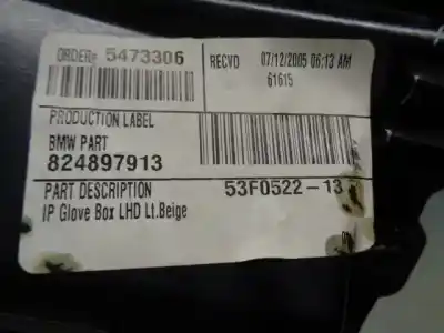 Автозапчастина б/у бардачок для bmw x5 (e53) 4.4i automático посилання на oem iam 51168408845 cesta 5b 824897913