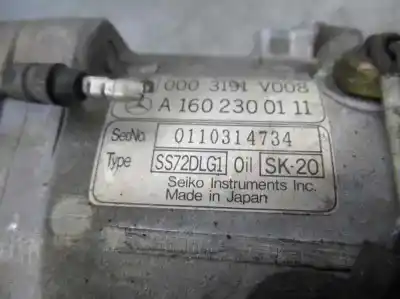 Second-hand car spare part air conditioning compressor for smart micro compact car 0.6 oem iam references 0003191v008  0110314734