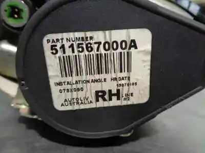 Автозапчастина б/у передній ремін безпеки для ssangyong rexton / rexton ii (gab_) 2.7 xdi посилання на oem iam 7461108004  