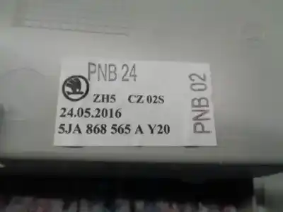 Peça sobressalente para automóvel em segunda mão porta luvas por skoda rapid 1.4 16v tsi referências oem iam 5ja868565a  