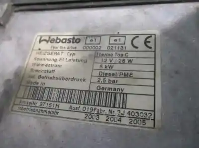 Автозапчастина б/у обігрівач для volkswagen touareg (7la, 7l6, 7l7) 5.0 v10 tdi посилання на oem iam 7l6815071a  97150d Автозапчастина б/у обігрівач для volkswagen touareg (7la, 7l6, 7l7) 5.0 v10 tdi посилання на oem iam 7l6815071a  97150d