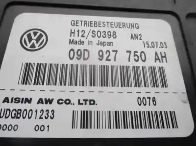 Автозапчасти б/у блок управления автоматической коробкой передач за volkswagen touareg (7la, 7l6, 7l7) 5.0 v10 tdi ссылки oem iam 09d927750ah   Автозапчасти б/у блок управления автоматической коробкой передач за volkswagen touareg (7la, 7l6, 7l7) 5.0 v10 tdi ссылки oem iam 09d927750ah