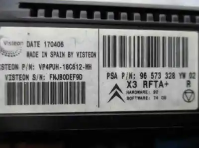 Автозапчасти б/у климат-контроль за citroen c5 berlina 2.0 hdi cat (rhr / dw10bted4) ссылки oem iam 96573328yw  vp4puh18c612mh