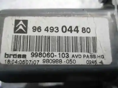 Second-hand car spare part passenger side right window regulator for citroen c5 berlina 2.0 hdi cat (rhr / dw10bted4) oem iam references 9649304480  