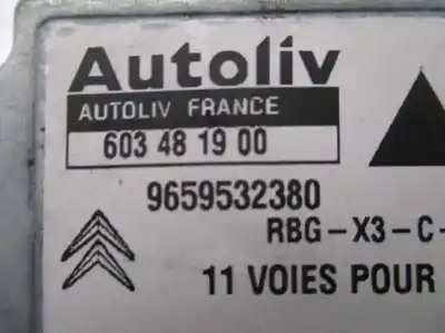 Second-hand car spare part airbag control unit for citroen c5 berlina 2.0 hdi cat (rhr / dw10bted4) oem iam references 9659532380  603481900