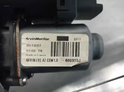 Second-hand car spare part driver left window regulator for peugeot 207/207+ (wa_, wc_) 1.4 16v oem iam references 400915j  