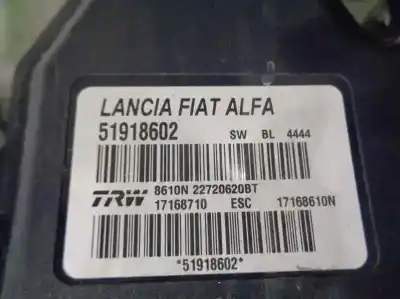 Автозапчасти б/у абс за lancia delta (181) 1.6 jtd 16v cat 105 cv / 77 kw ссылки oem iam 51918602  17168710