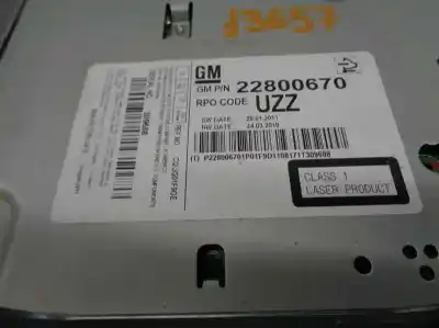 Автозапчасти б/у аудиосистема / радио cd за opel astra j (p10) 1.7 cdti (68) ссылки oem iam 22800670  