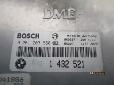 Second-hand car spare part ecu engine control for bmw serie 3 compacto (e36) 1.6 cat oem iam references 1432521  0261203660