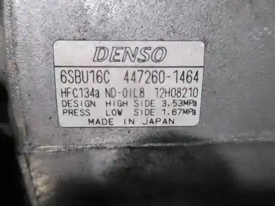 Автозапчастина б/у компресор кондиционера для lexus gs (gs/us/ws19) 3.0 v6 24v cat посилання на oem iam 4472601464  6sbu16c