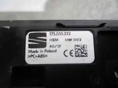 Pièce détachée automobile d'occasion bouton interrupteur pour seat ibiza (kj1) 1.0 références oem iam 875035222  