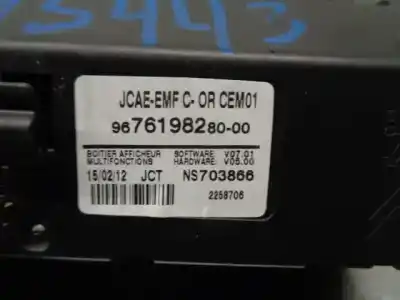 Автозапчастина б/у багатофункційний дисплей для citroen c4 lim. business посилання на oem iam 9676198280  