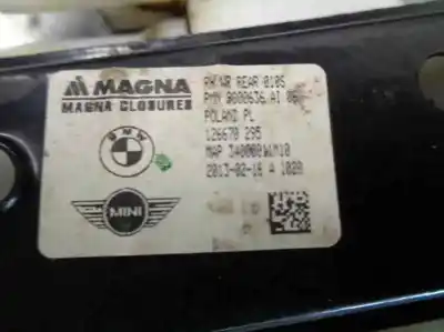 Second-hand car spare part rear right window regulator for mini r60 countryman diesel cat oem iam references 51359805672  