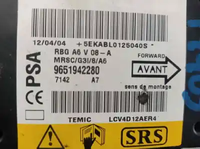 Автозапчастина б/у блок управління подушками безпеки для citroen c2 (jm_) 1.4 hdi посилання на oem iam 9651942280  