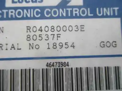Second-hand car spare part ecu engine control for fiat brava (182) 1.9 jtd cat oem iam references 46473984  r04080003e
