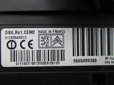 Peça sobressalente para automóvel em segunda mão módulo eletrônico por citroen c5 berlina 2.0 hdi cat (rhr / dw10bted4) referências oem iam 9660499380  s126064001c