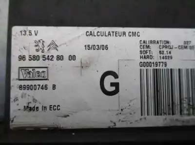 İkinci el araba yedek parçası elektronik modül için citroen c5 berlina 2.0 hdi cat (rhr / dw10bted4) oem iam referansları 9658054280  89900746b