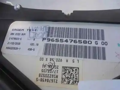 Автозапчастина б/у панель інструментів для peugeot 307 break / sw (s1) 1.6 hdi посилання на oem iam 9655476580  