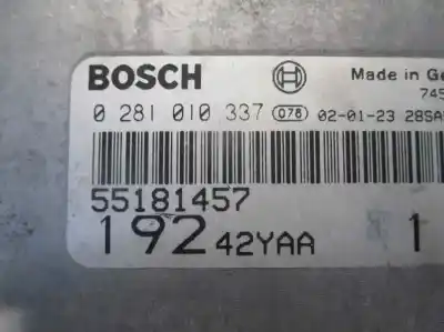 İkinci el araba yedek parçası ecu motor kontrol cihazi için fiat stilo (192) 1.9 jtd cat oem iam referansları 55181457  0281010337