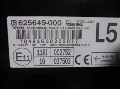 Second-hand car spare part electronic module for toyota aygo 1.0 cat oem iam references 625649000   Second-hand car spare part electronic module for toyota aygo 1.0 cat oem iam references 625649000