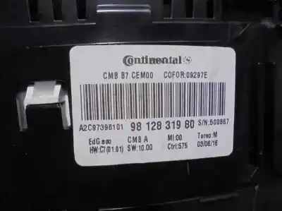 Автозапчасти б/у приборная доска за citroen c4 lim. 1.2 12v e-thp ссылки oem iam 9812831980  
