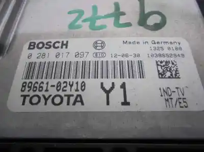 Автозапчасти б/у блок управления двигателем за toyota auris (_e15_) 1.4 d-4d (nde150_) ссылки oem iam 8966102e20  0281017097