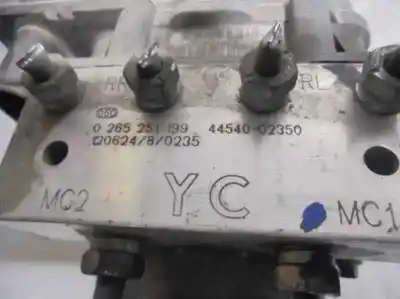 Peça sobressalente para automóvel em segunda mão abs por toyota auris (_e15_) 1.4 d-4d (nde150_) referências oem iam 4454002350  0265251199