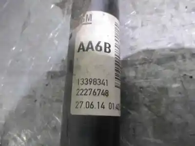 Second-hand car spare part rear left shock absorber for opel corsa d (s07) 1.4 (l08 l68) oem iam references 13398341  22276748