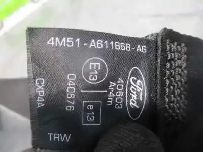 Автозапчасти б/у задний левый ремень безопасности за ford focus sportbreak (cap) 1.6 tdci cat ссылки oem iam 4m51a611b68ag  