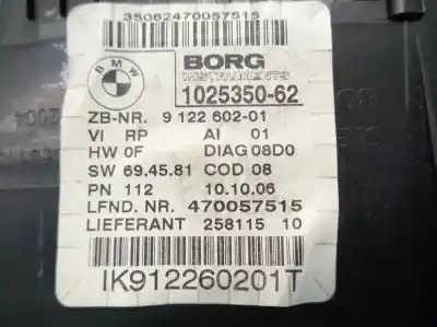 Peça sobressalente para automóvel em segunda mão quadrante por bmw serie 3 berlina (e90) 320d referências oem iam 9122602  