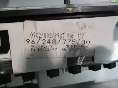 Peça sobressalente para automóvel em segunda mão quadrante por citroen saxo 1.5 diesel referências oem iam 9624877580  