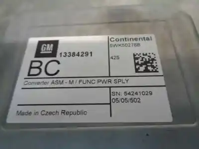 Автозапчастина б/у електронний модуль для opel corsa e (x15) 1.4 turbo (08 68) посилання на oem iam 13384291  5wk50278b