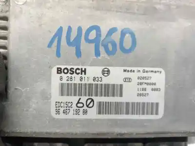Second-hand car spare part ecu engine control for lancia phedra (180) 2.2 jtd cat oem iam references 9646719280  0281011033