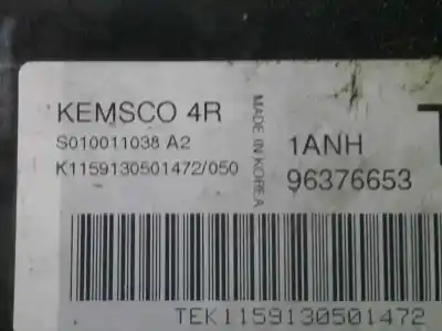 Second-hand car spare part ecu engine control for daewoo kalos (klas) 1.2 oem iam references 96376653  s010011038a2
