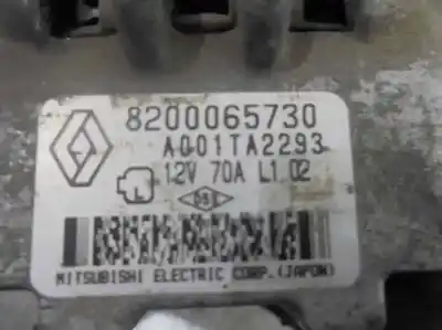 Автозапчастина б/у генератор для renault kangoo (f/kc0) 1.2 посилання на oem iam 8200065730  a001ta2293 Автозапчастина б/у генератор для renault kangoo (f/kc0) 1.2 посилання на oem iam 8200065730  a001ta2293