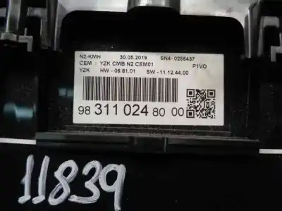 Second-hand car spare part dashboard for opel combo cargo (e) 1.6 16v cdti dpf oem iam references 9831102480  