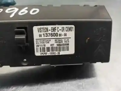 Автозапчасти б/у многофункциональный дисплей за citroen c-elysée exclusive ссылки oem iam 9813760080  n850250096
