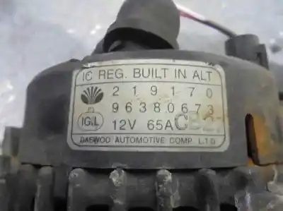 Peça sobressalente para automóvel em segunda mão alternador por daewoo matiz 0.8 cat referências oem iam 96380673  219170